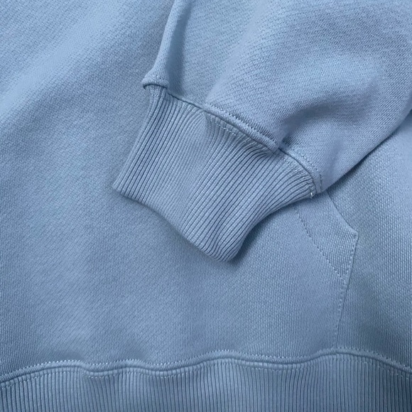 NWT Zara Soft Blue Long Hoodie - Picture 2 of 3